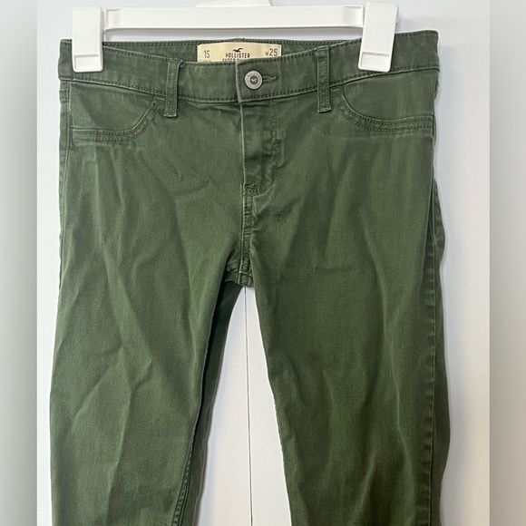 Women’s Hollister Dark Green Super Skinny Jeans. Size 1S W25 L29. - Picture 14 of 15